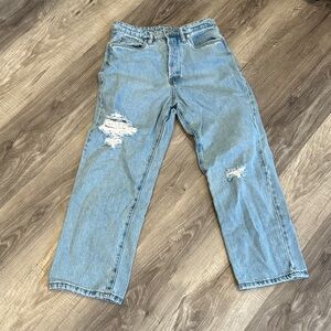 Blank NYC The Baxter Ribcage Straight leg Jeans Distressed 27 EUC